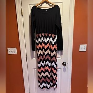 Knit Maxi dress. Sz L